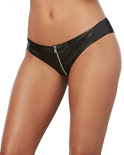 DG Faux-leather Cheeky Panty Black S
