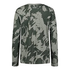 Under Armour Boys Outdoor Long Sleeve Tee, Stylish Crew Neckline, Cute Full Fit T-Shirt, Grove Green Plume Wave, Small US