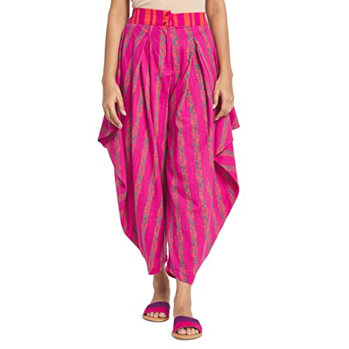 Fabindia WomenS Regular Dhoti (210648602_Magenta