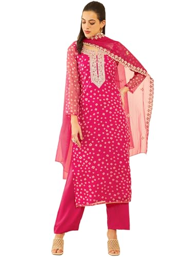 Soch Women Embroidered Unstitch Dress Material with Sequins Work