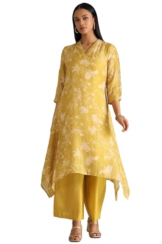 Soch Women Linen Blend Kurta Set (