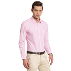 Turtle Men Cotton Slim Fit Formal Shirts Pink