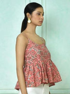 Leriya Fashion WomenS Floral Regular Fit Top (Lf-W1898_Pink
