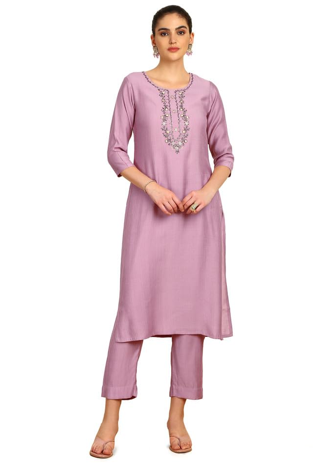 Soch Women Viscose Blend Kurta Set with Cutdana