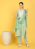 Kaari Rayon Straight 7525 WomenS Kurtas & Kurtis (Kaaass25Wskd-70051_Pista Green