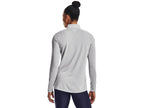 Under Armour Women's Team Tech Long Sleeve Half Zip, Mod Gray Light Heather-white, Large