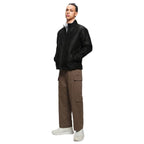 Bewakoof Mens Solid Oversized Fit Full Sleeve Stand Collar Nylon Jacket