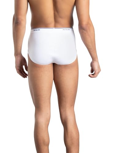 Fruit of the Loom mens Tag-free Cotton Briefs, 9 Pack - White, Large US