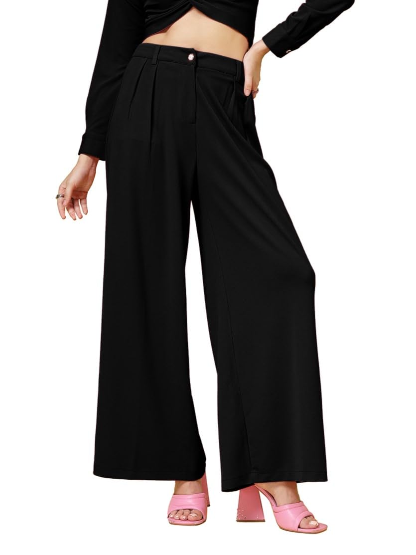 Womens Val Wide Leg Women Trouser | Pants for Womans | Korean Pant for Woman | Formal Pant for Woman | Flared, Baggy, and Loose