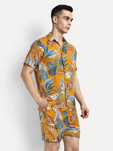 Greciilooks Unisex Night Suit Set| Regular Fit For Casual Wear| Comfort Fit For Everyday Wear| Rayon Short Night Dress| Summer N