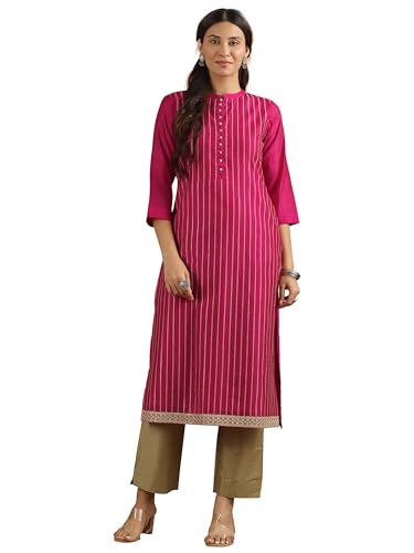 Libas Embroidered Silk Blend Straight Kurta-29920Xxl