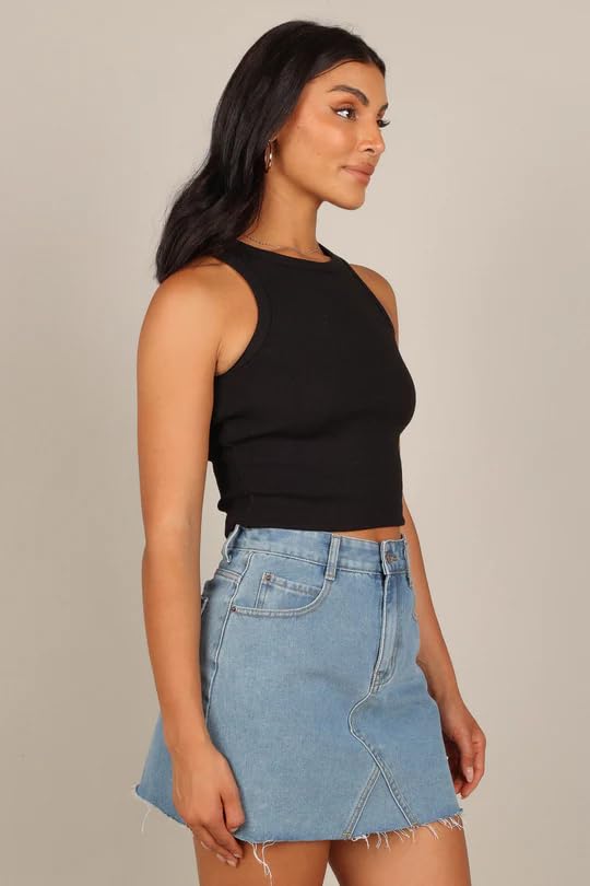 Toochki Top for Women | Spandex | Crop | Black | Short | Tops for Jeans for Women | Pack of 2 Combo