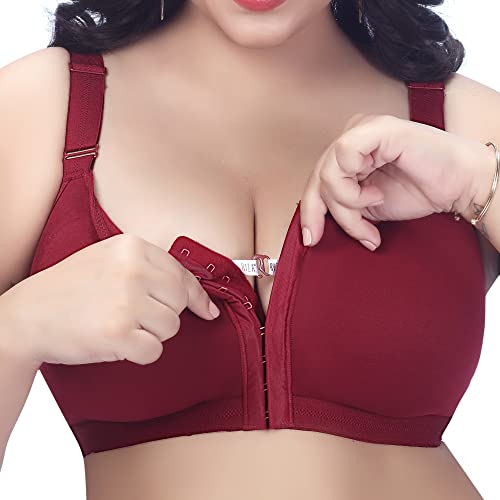 Trylo Cotton Riza WomenS Non-Padded Non-Wired,Full Coverage,Seamless Front Open Bratrylo Front Open