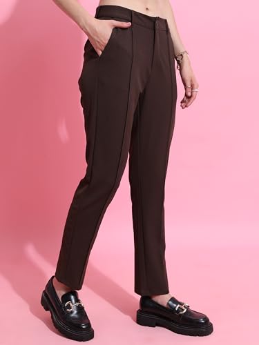 Ketch WomenS Loose Casual Pants (Kha1000044_Brown