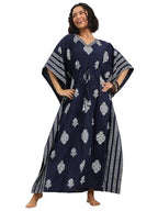 Libas WomenS Cotton Above Knee Casual Nightdress (50366_One Size) Blue