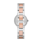 Fossil Women's Virginia Quartz Stainless Steel Three-Hand Watch, Color: Rose Gold/Silver (Model: ES3405)