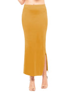 Lyra Lycra Saree Shapewear Petticoat for Womens Sarees Mustard