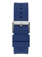 GUESS Men Analog Quartz Watch with Silicone Strap GW0203G7