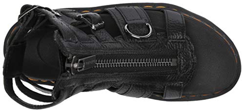 Dr. Martens Women's Olson Sandal, Black Aunt Sally, 6