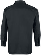 Dickies mens Long-sleeve work utility button down shirts, Black, X-Large US