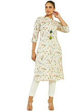 Soch Women Off-White Linen Printed Kurta(8907175294314_Off-White_X-Large)
