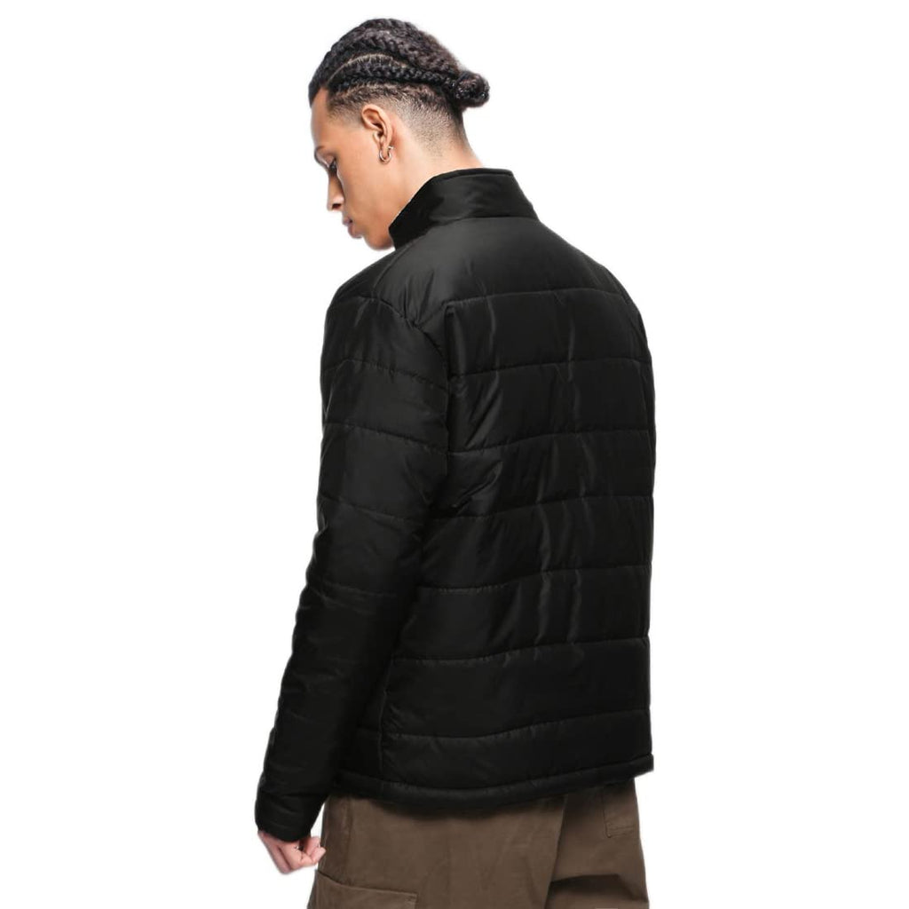Bewakoof Mens Solid Oversized Fit Full Sleeve Stand Collar Nylon Jacket