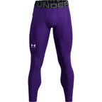 Under Armour Men's HeatGear Armour Leggings, Purple (500)/White, X-Large