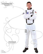 UNDERWRAPS Morris Costumes Halloween Mens Astronaut Cosplay Costume White - Standard