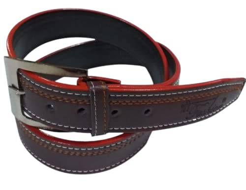 Shree Fashion MenS Artifical Leather Belt Colour Brown (38, Synthetic Leather) 38