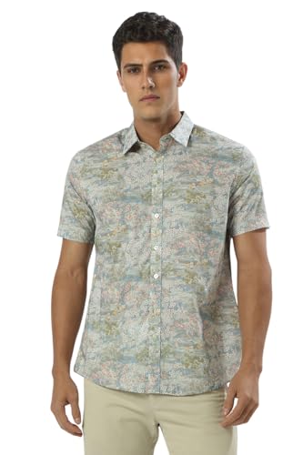 Louis Philippe Men Multi Print Half Sleeves Formal Shirt Multicolour