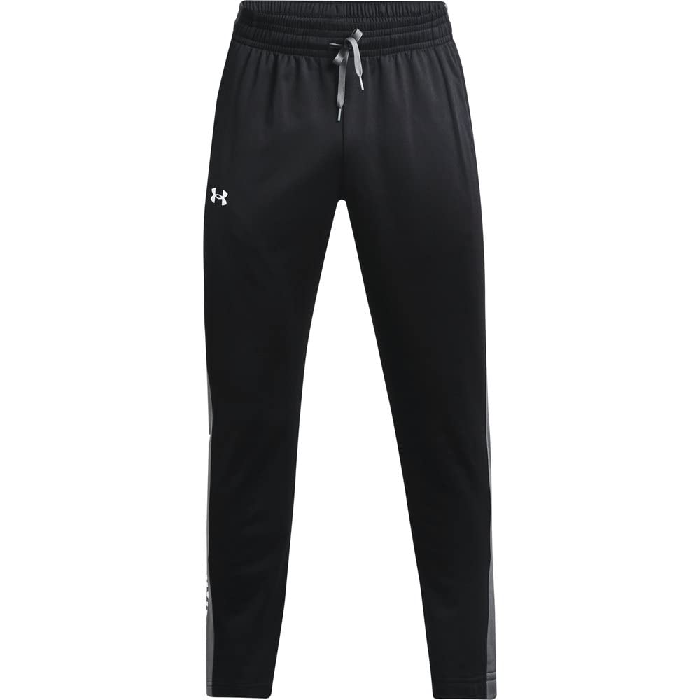 Under Armour Men's Brawler Pants, Black (001)/White, Large