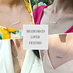 Hidepoo Stainless Steel Personalized Name Necklace - Adjustable Chain Jewelry for Women, Ideal Gift for Birthday, Wedding, Mothe