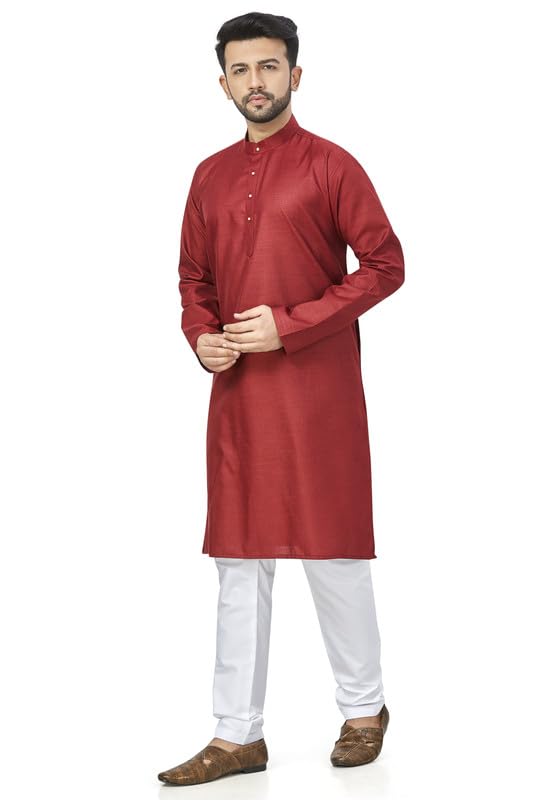 Be Active MenS Traditional Solid Full Sleeves Kurta || Cotton Kurta For Men || Men Kurta For Wedding || Kurta For Men (N-Rfsk00