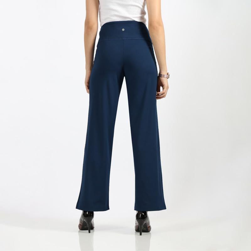 BlissClub Ultimate Wide Lite for Women Above 55 ft Tall | High Waist Trousers and Formal Pants for Office wear | Comfortable fi