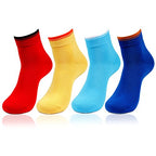 Bonjour MenS Cotton Ankle Length Bold Multicoloured Socks