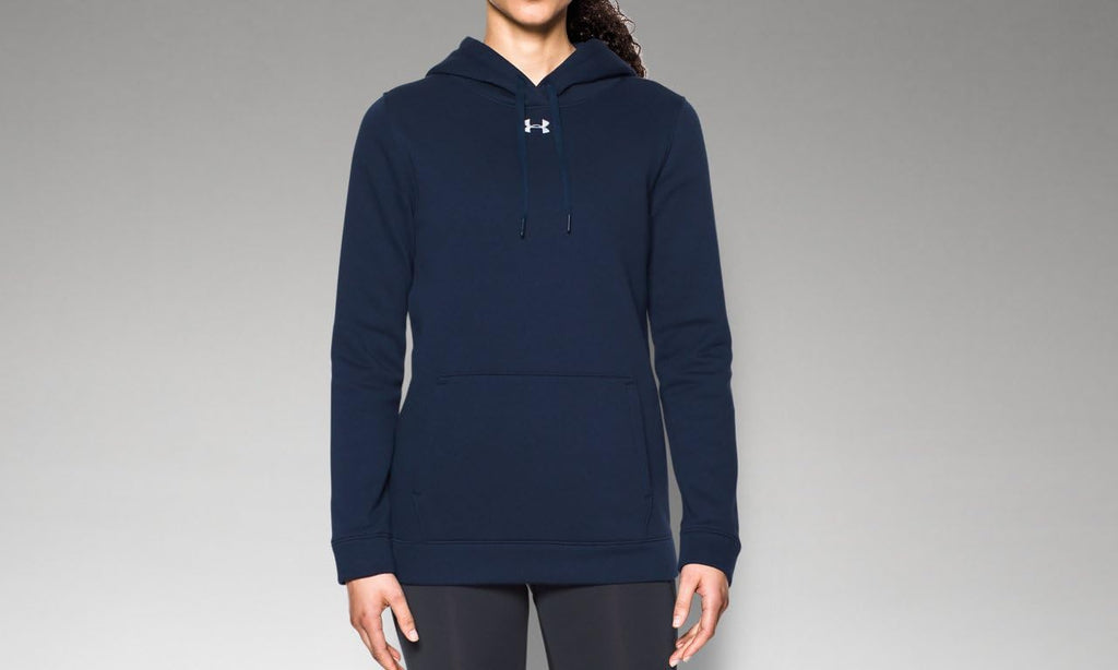 Under Armour Women's Hustle Hoodie Navy | White MD