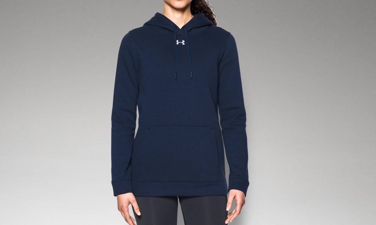 Under Armour Women's Hustle Hoodie Navy | White MD