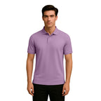 Nobero MenS Solid Regular Fit Polo Shirt (1M-Twpo-R0002-Bl_Mauve Mist