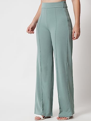 KOTTY Pack of 2 Women Regular Fit Multicolor Viscose Rayon Trousers