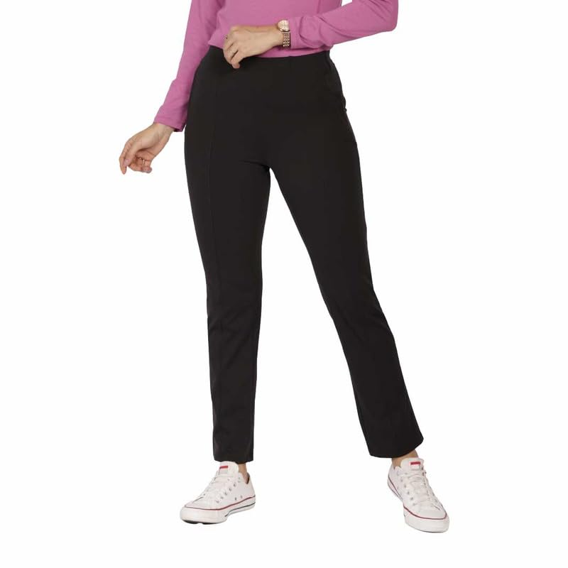 BlissClub Womens Straight Pants_Bliss Black Tall-Above 5.5