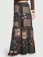 Greciilooks WomenS Boho Harem Pants  Printed Rayon Loose Fit Baggy Trousers With Elastic Waistband & Pockets | Casual Yoga & Lo