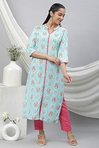 Aurelia Women'S Viscose Straight Fit Radiance Floral Printed Kurta