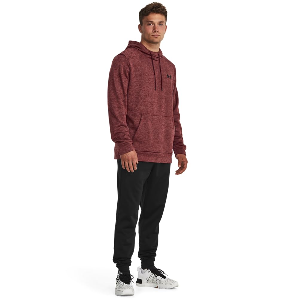 Under Armour Men's ArmourFleece Twist Hoodie, (600) Dark Maroon / / Black, XX-Large