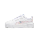 PUMA Kids Carina Sneaker, White-Chalk Pink-Blue Wash, 4 US Unisex Toddler