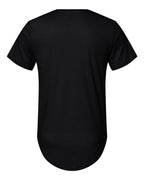 FWD Fashion Mens curved Hem Short Sleeve T-Shirt - WHITE - S(D0102H7KAR8)