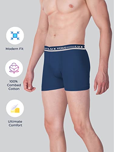 Lux Venus Pure Cotton Drawer For Men (Pack Of 3) Multicolour