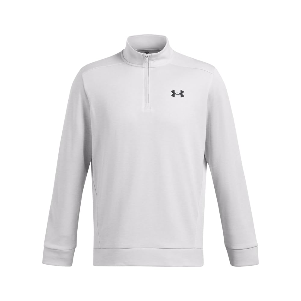Under Armour Men's Armour Fleece Twist Quarter Zip, (014) Halo Gray / / Black, 3X-Large