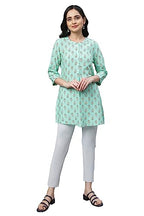 Aurelia Women'S Rayon Geometric Regular Kurti (22Sta30297-503672_Brook Green