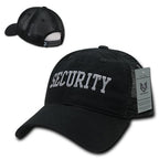 Relaxed Trucker Caps, Security, Black
