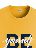 ADRO Tshirt for Men | Printed T Shirt for Men | 100% Cotton T-Shirt |Printed T Shirt | T-Shirts | RN24-BYO-MU-2XL Mustard